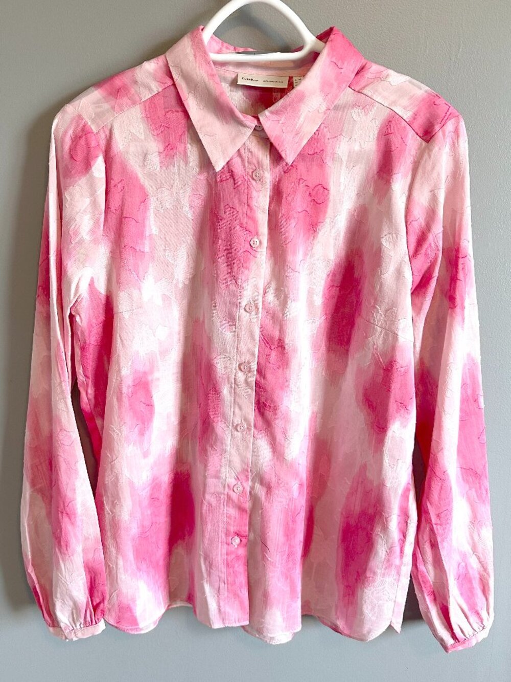 InWear Pink Soft Shadow Long Sleeve shirt Women's Sz 12 NWT